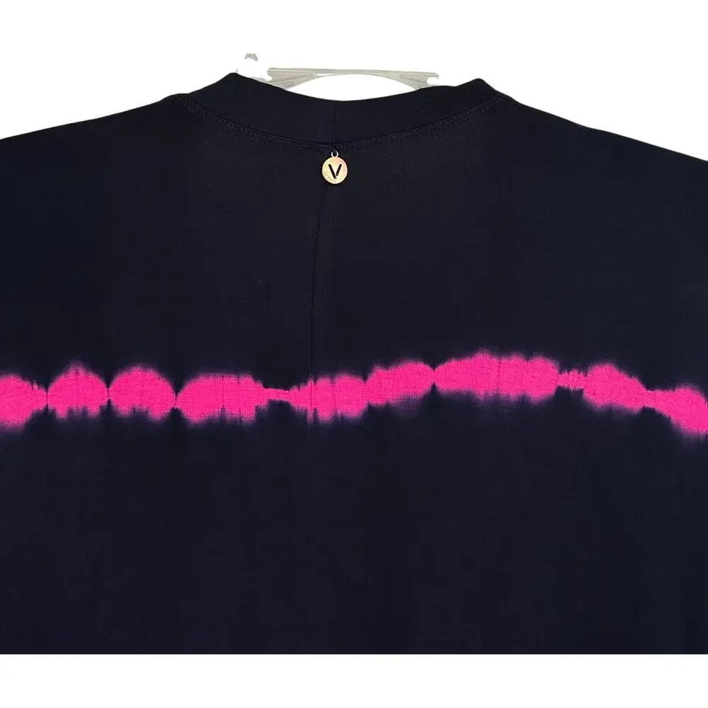 Livi Lane Bryant Striped Duster Cardigan Black Pink 3X Plus Size 22/24